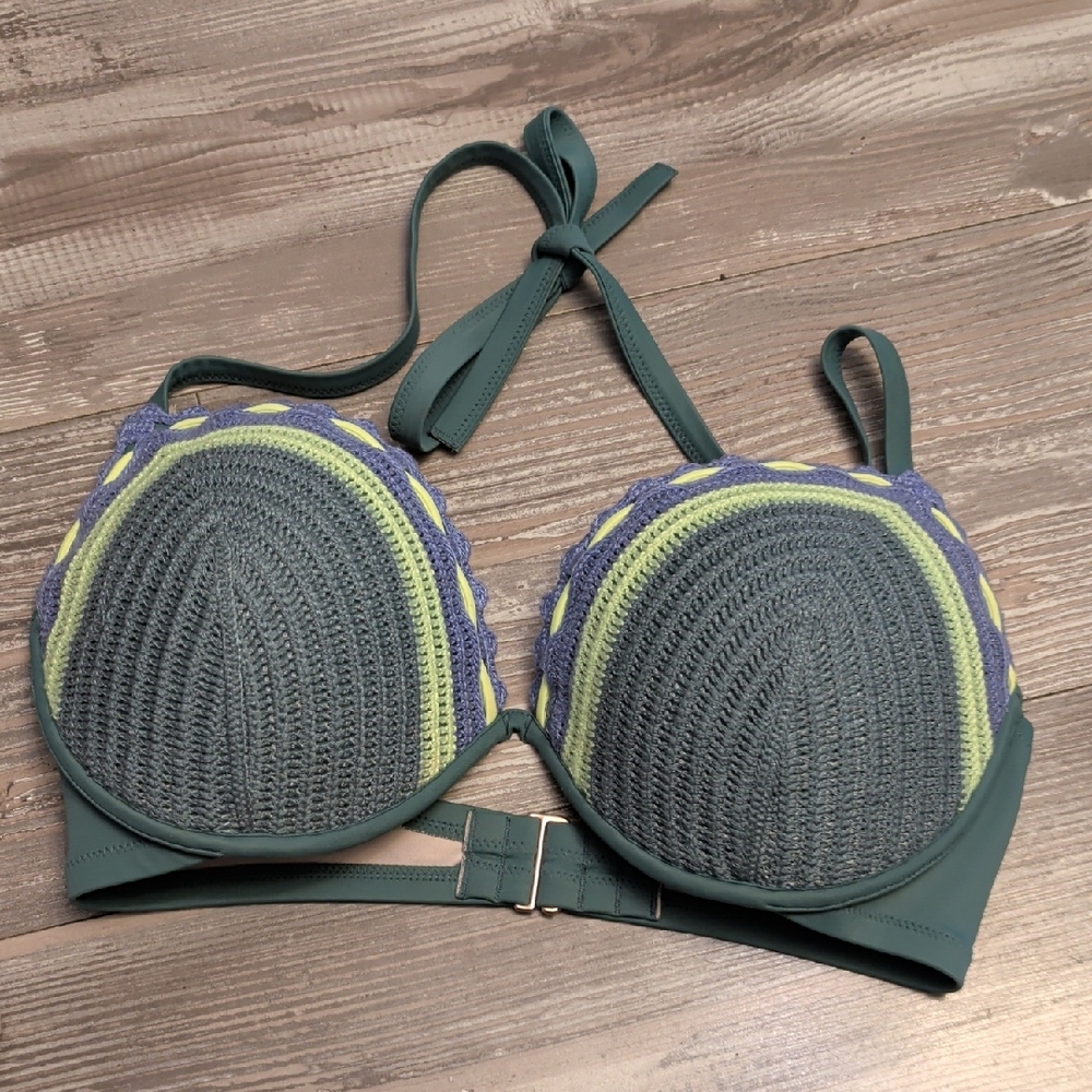 Shade & Shore Teal and Lavender Bra